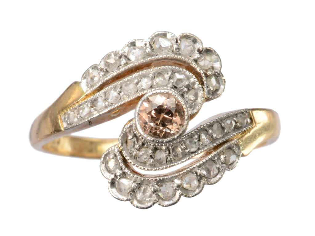 c1900 Pink Diamond Ring (on white background)
