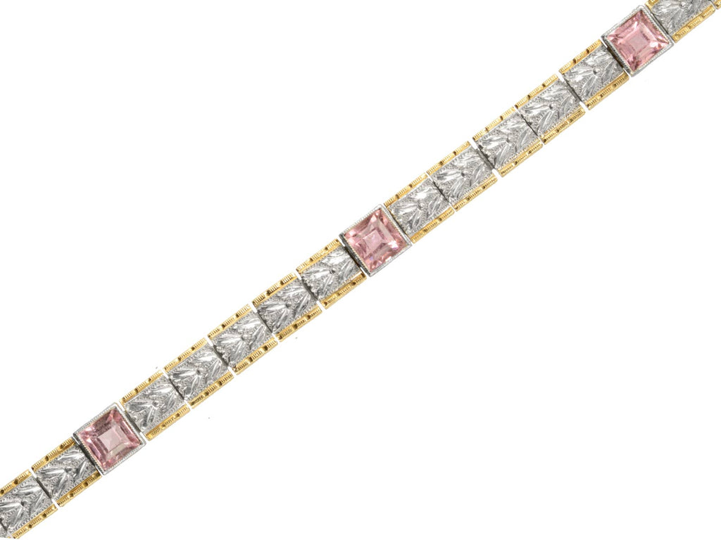 c1920 Tourmaline Bracelet (on white background)
