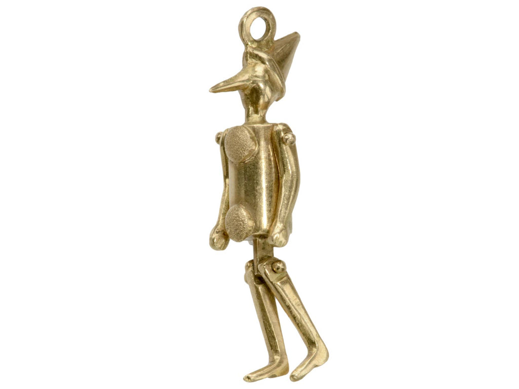 c1940 Articulated Pinocchio Charm (on white background)