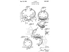 1950s Sloan & Co Hoop Earrings Patent