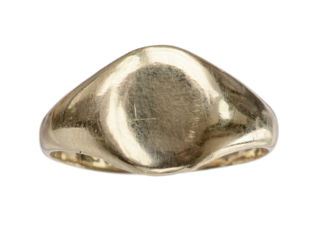 c1950 Plain Signet Ring (on white background)