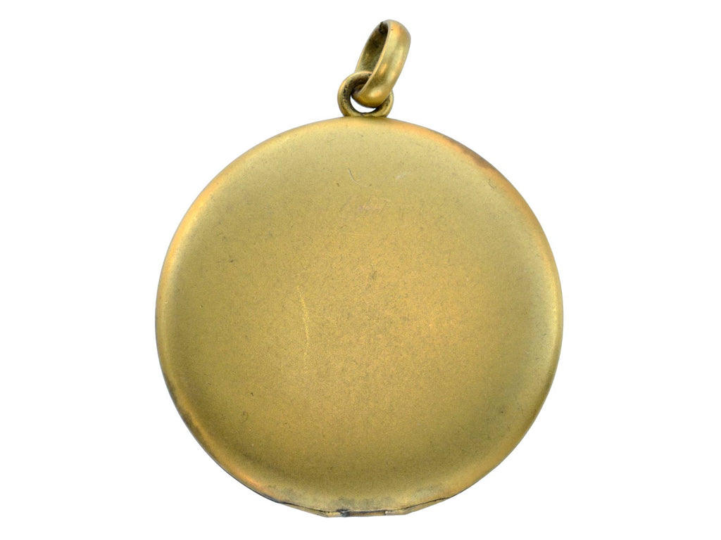 c1900 Plain Round Locket (on white background)