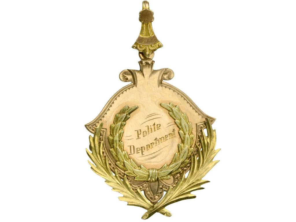 1890s "Polite Deportment" Medal (on white background)