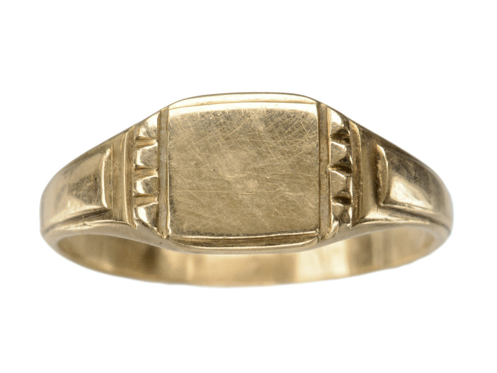 c1920 Polish Signet Ring (on white background)