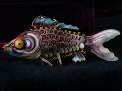 1960s Purple Enamel Fish