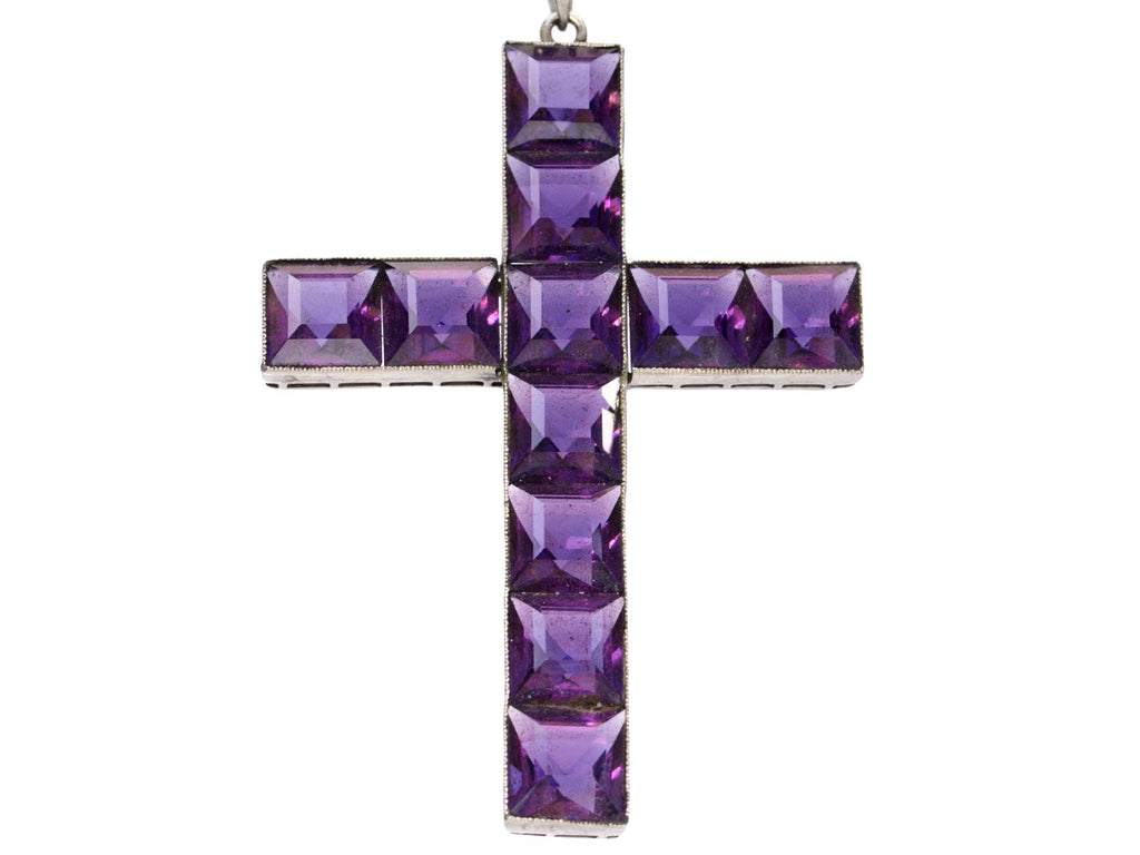 1920s Amethyst Cross (on white background)