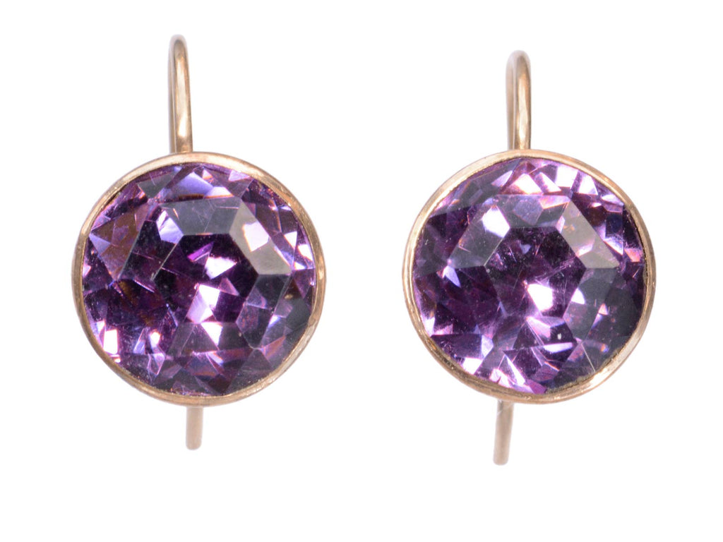 c1890 Purple Paste Earrings (on white background)