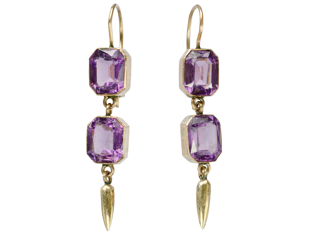1880s Purple Paste Earrings (on white background)