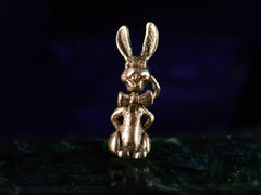 1950s Gold Rabbit Charm