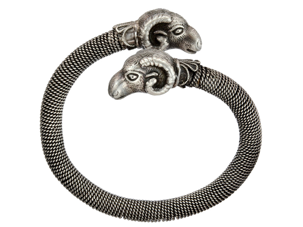 1890s Ram's Head Bracelet (on white background)