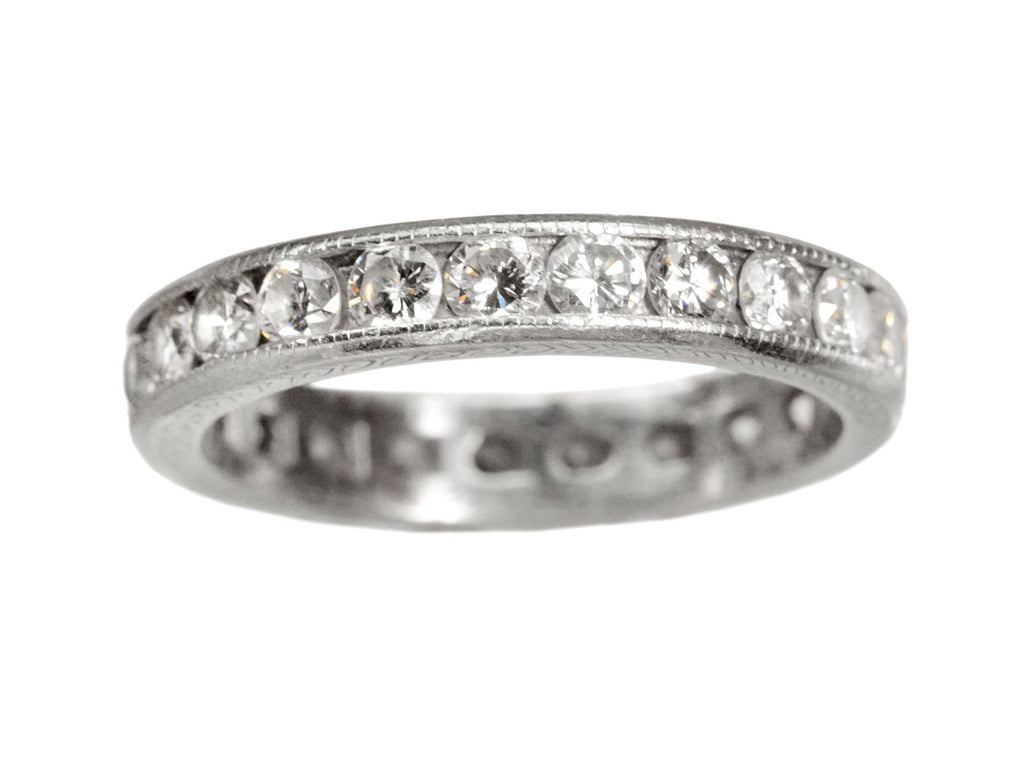 1940s Brilliant Cut Eternity Band (on white background)