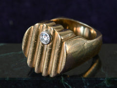 1960s Reeded Diamond Singet Ring