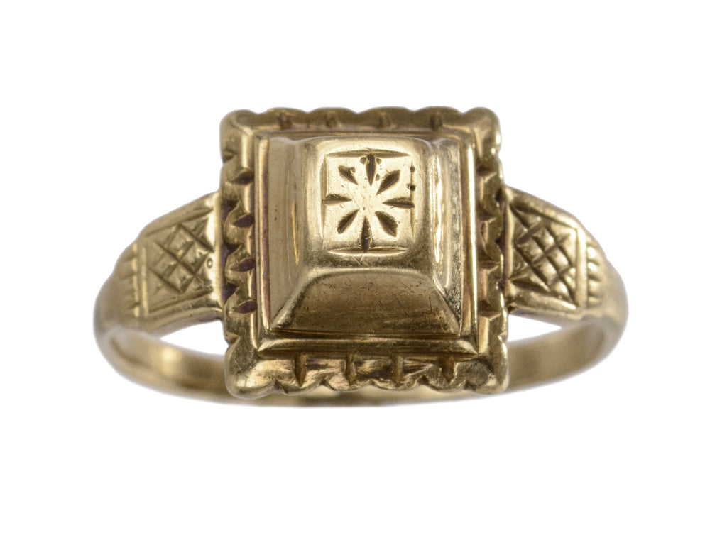 c1880 Renaissance Revival Ring (on white background)