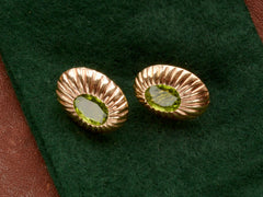 c1950 Retro Peridot Earrings