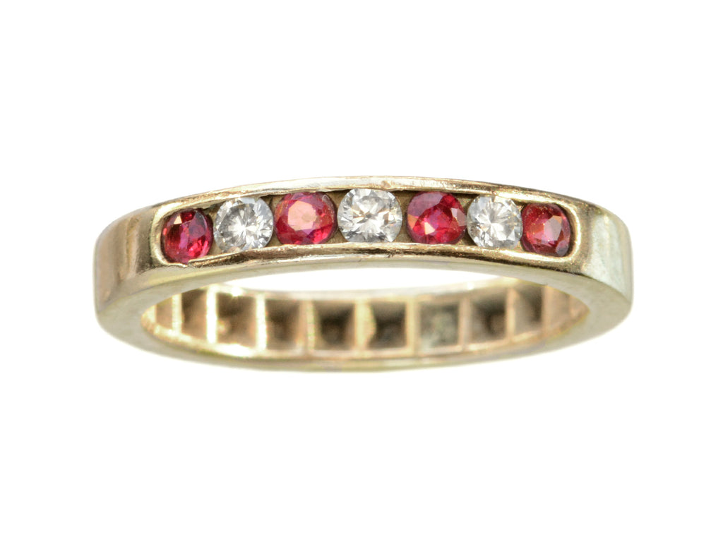 1980s Ruby & Diamond Band (on white background)