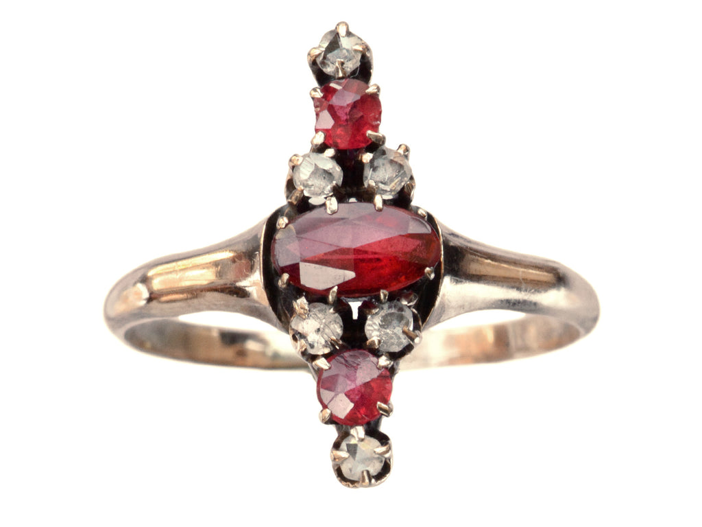 c1890 Ruby & Diamond Ring (on white background)