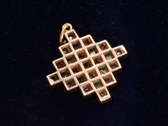 c1890 Victorian Tetris Pendant