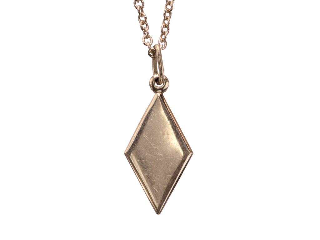 Vintage Russian Rose Gold Pendant (on white background)