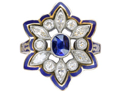 thumbnail of 1950s Sapphire & Diamond Ring (on white background)