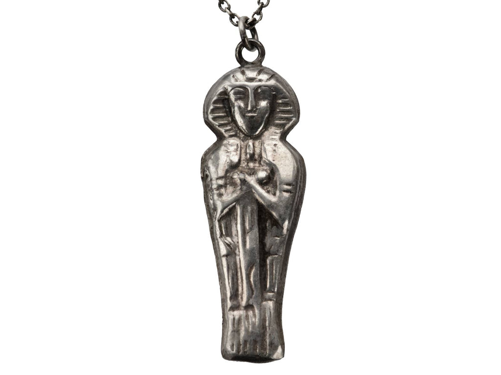 1920s Sarcophagus Pendant Necklace (on white background)