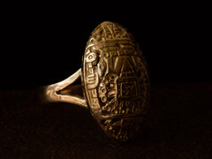 1960s Filigree Maya Ring