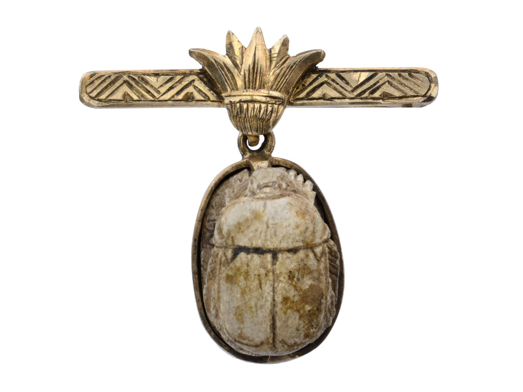 c1890 Pineapple Scarab Pin (on white background)