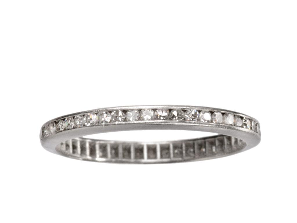 1930s Diamond Eternity Band (on white background)