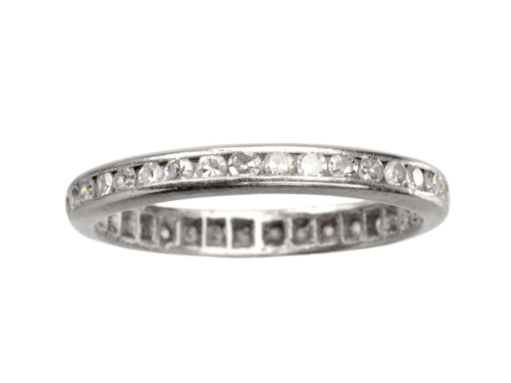 1930s Diamond Eternity Band (on white background)
