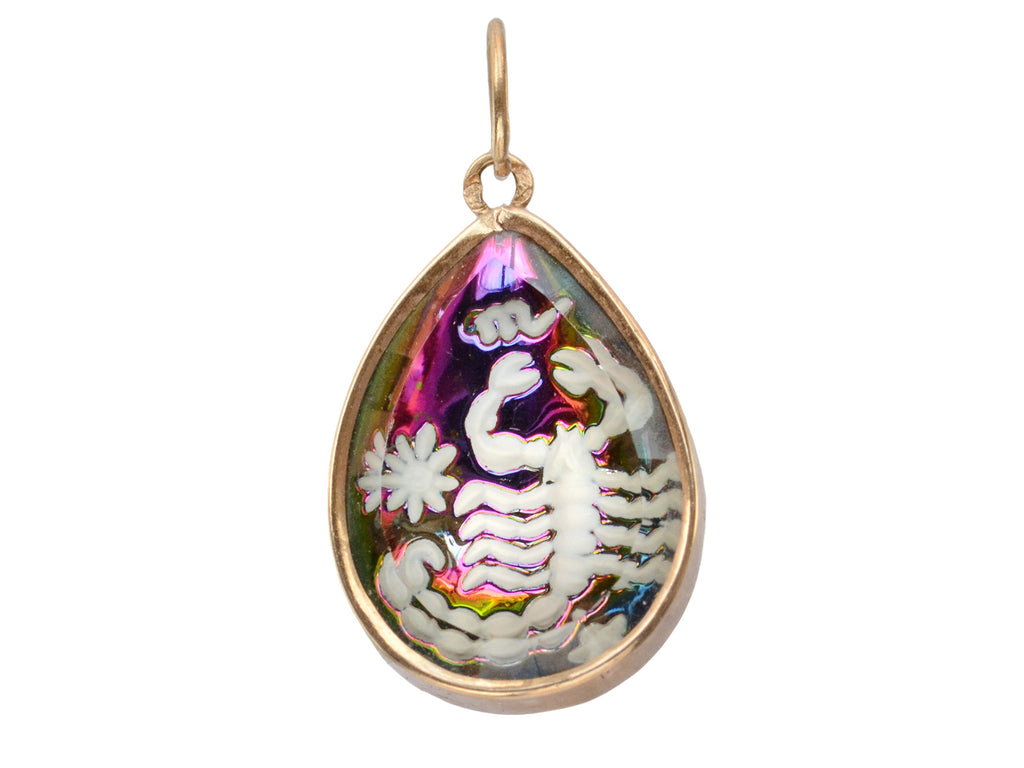 c1970 Scorpio Crystal Charm (on white background)