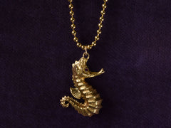 1940s Gold Seahorse Pendant