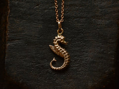 Vintage Seahorse Pendant Necklace