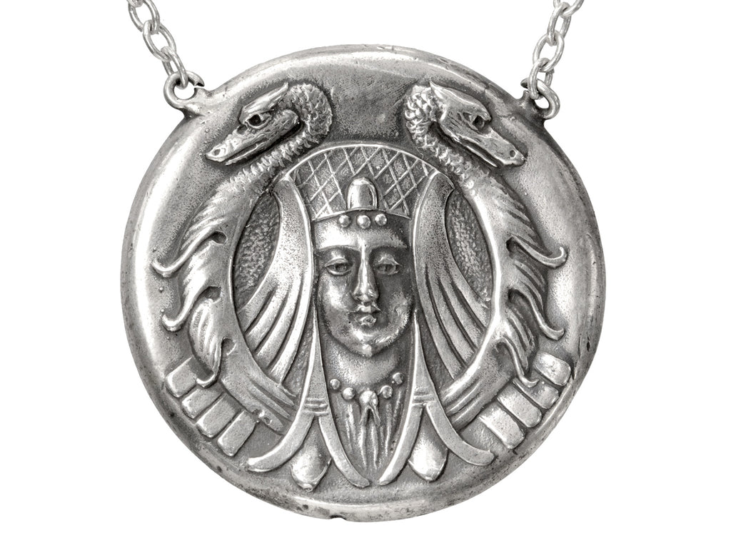 c1880 Egyptian Revival Pendant (on white background)