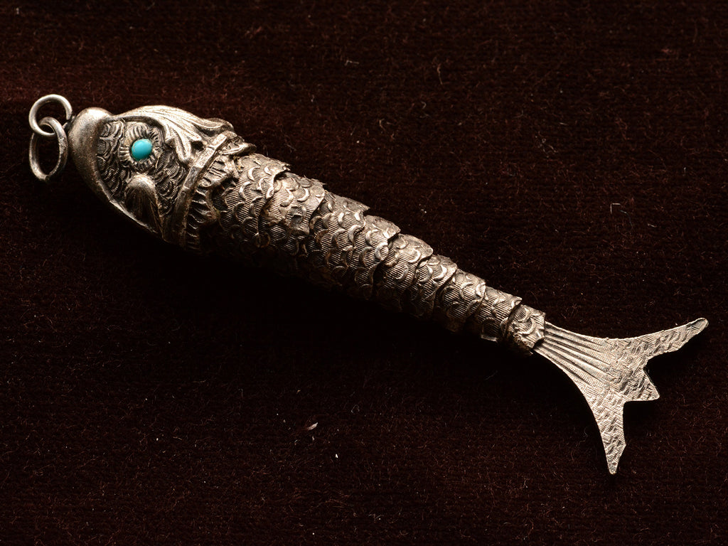 c1920 Articulated Silver Fish