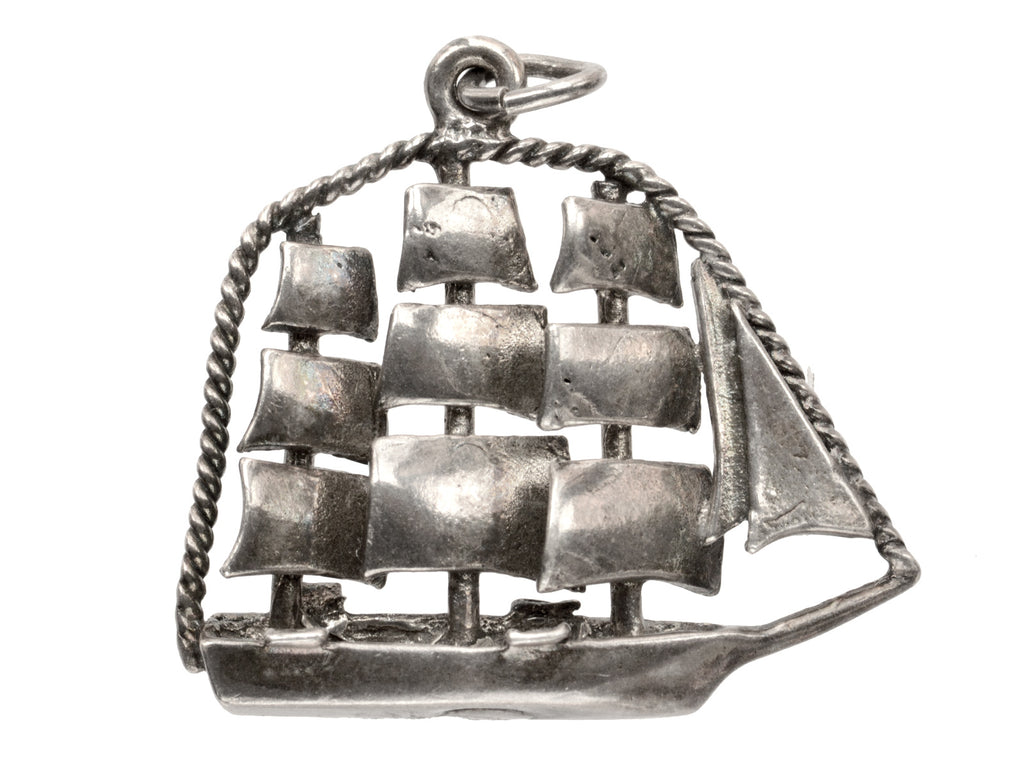 c1950 Clipper Ship Pendant (on white background)