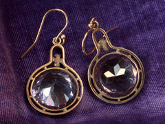 1910s Simulated Alexandrite Earrings