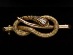 c1880 Diamond Snake Pin