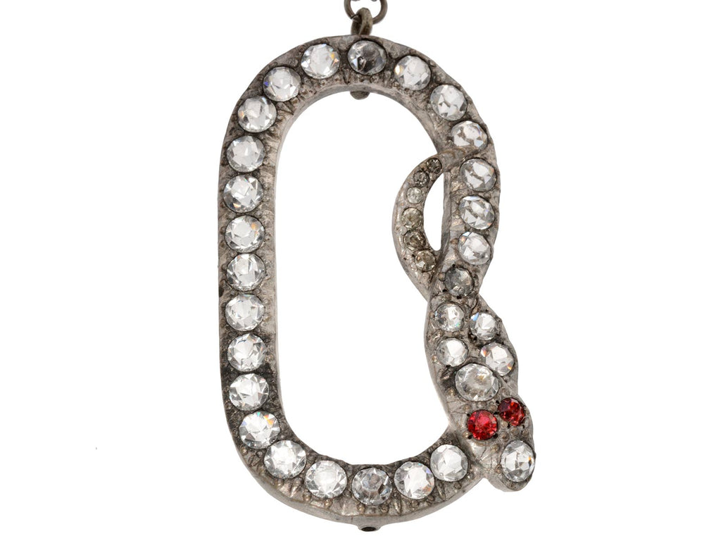 c1890 Large Snake Pendant (on white background)