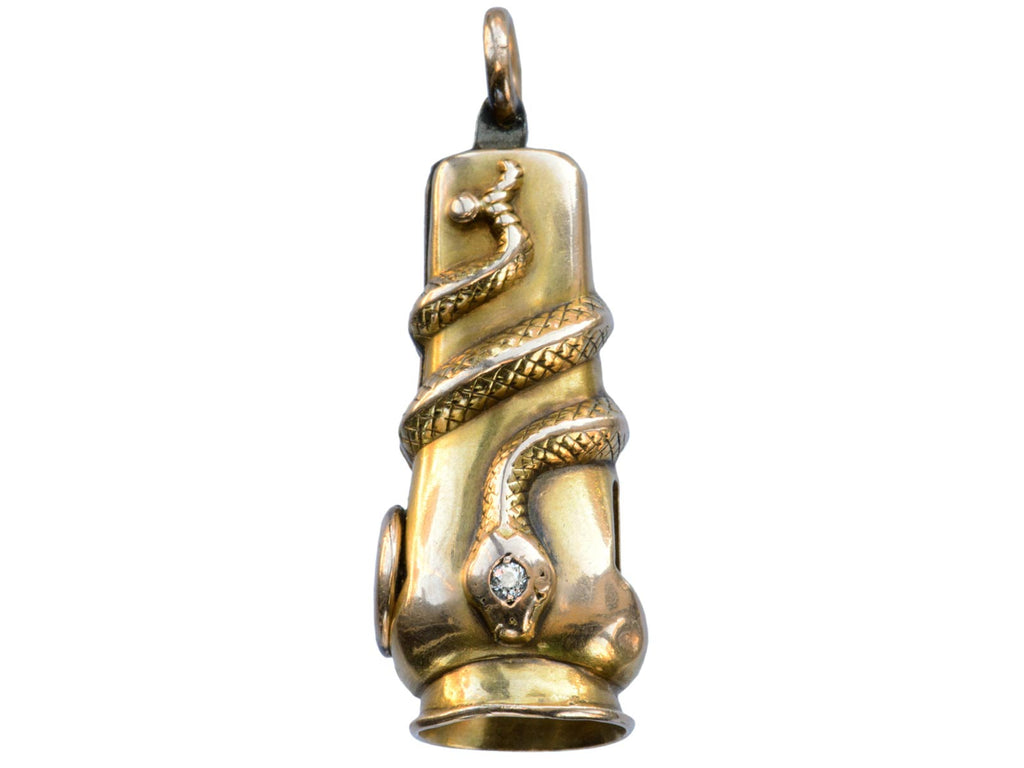 1890s Snake Cigar Cutter (on white background)