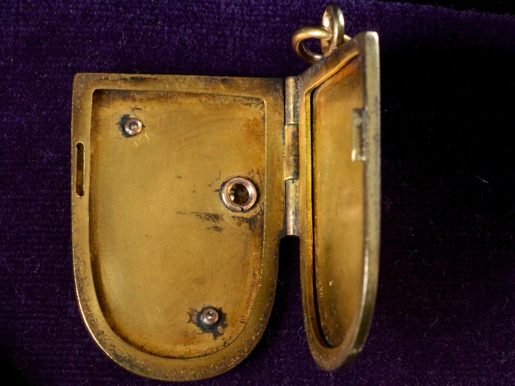 1909 Secessionist Snake Locket (shown open)