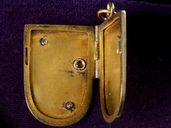 thumbnail of 1909 Secessionist Snake Locket (shown open)