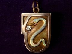 thumbnail of 1909 Secessionist Snake Locket (on white background)