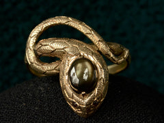 1920s Gold Snake Ring
