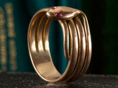 1900s Rose Gold Snake Ring