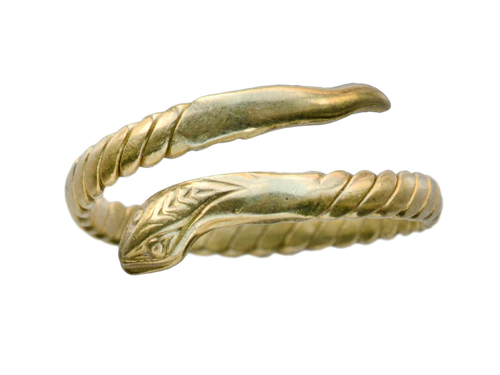 1960s Italian Snake Ring (on white background)
