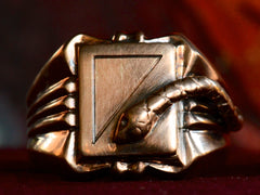 1930s Snake Signet Ring