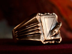 thumbnail of 1930s Snake Signet Ring (side view)