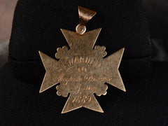 1889 Gold Spelling Bee Medal