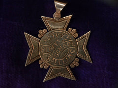 1889 Gold Spelling Bee Medal