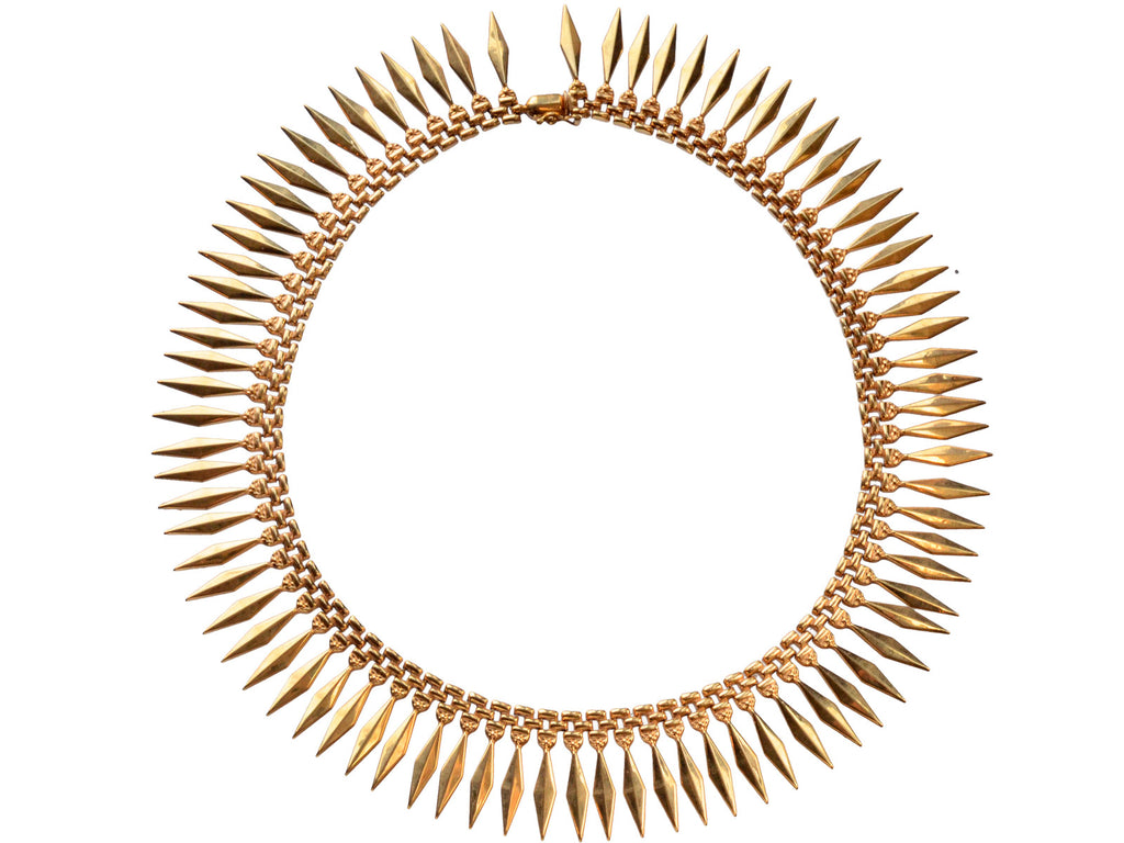 1940s Italian 18K Necklace (on white background)