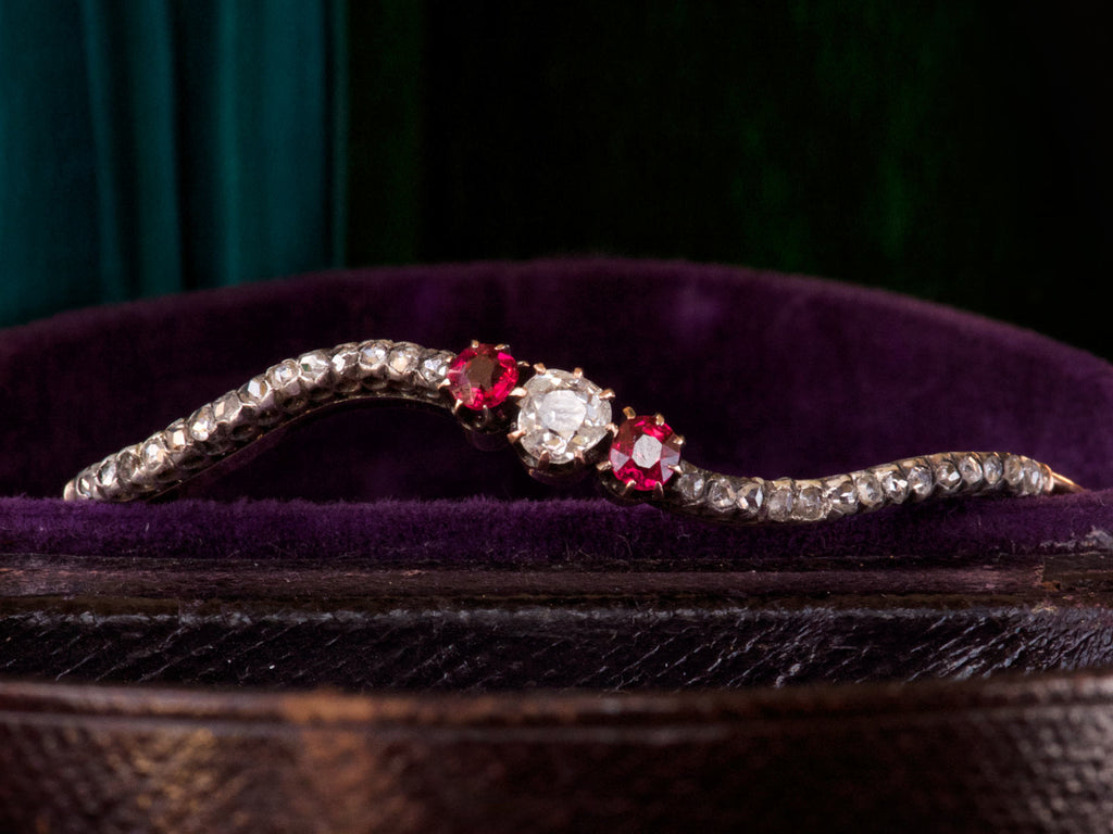 1890s Art Nouveau Diamond Bracelet